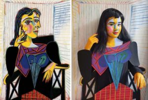 Releitura: Dora Maar - Pablo Picasso - Fonte:lil-drummer-girl - Via Mistérios do Mundo