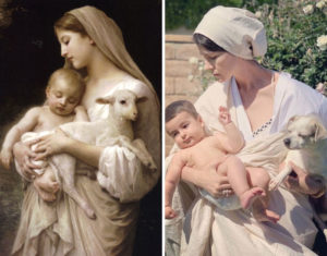 Releitura de Inocência - William Bouguereau - Fonte: Bobatea - Via Mistérios do Mundo