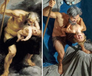 Releitura de Saturno devorando seu filho - Peter Paul Rubens - Fonte: Keatches - Via Mistérios do Mundo