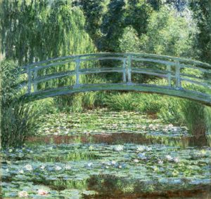 Ponte Sobre Uma Lagoa De Lírios De Água - Monet (1899)