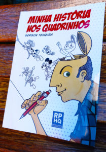 Capa do Livro "Minha História nos Quadrinhos", De Gerson Teixeira